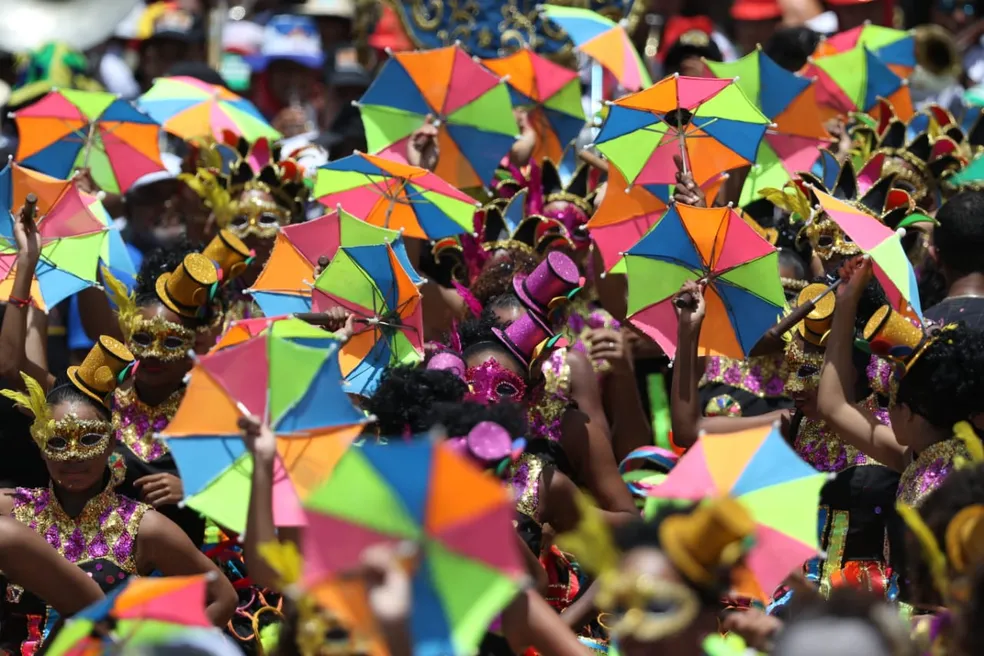 frevo umbrellas at the Olinda carnival in 2020